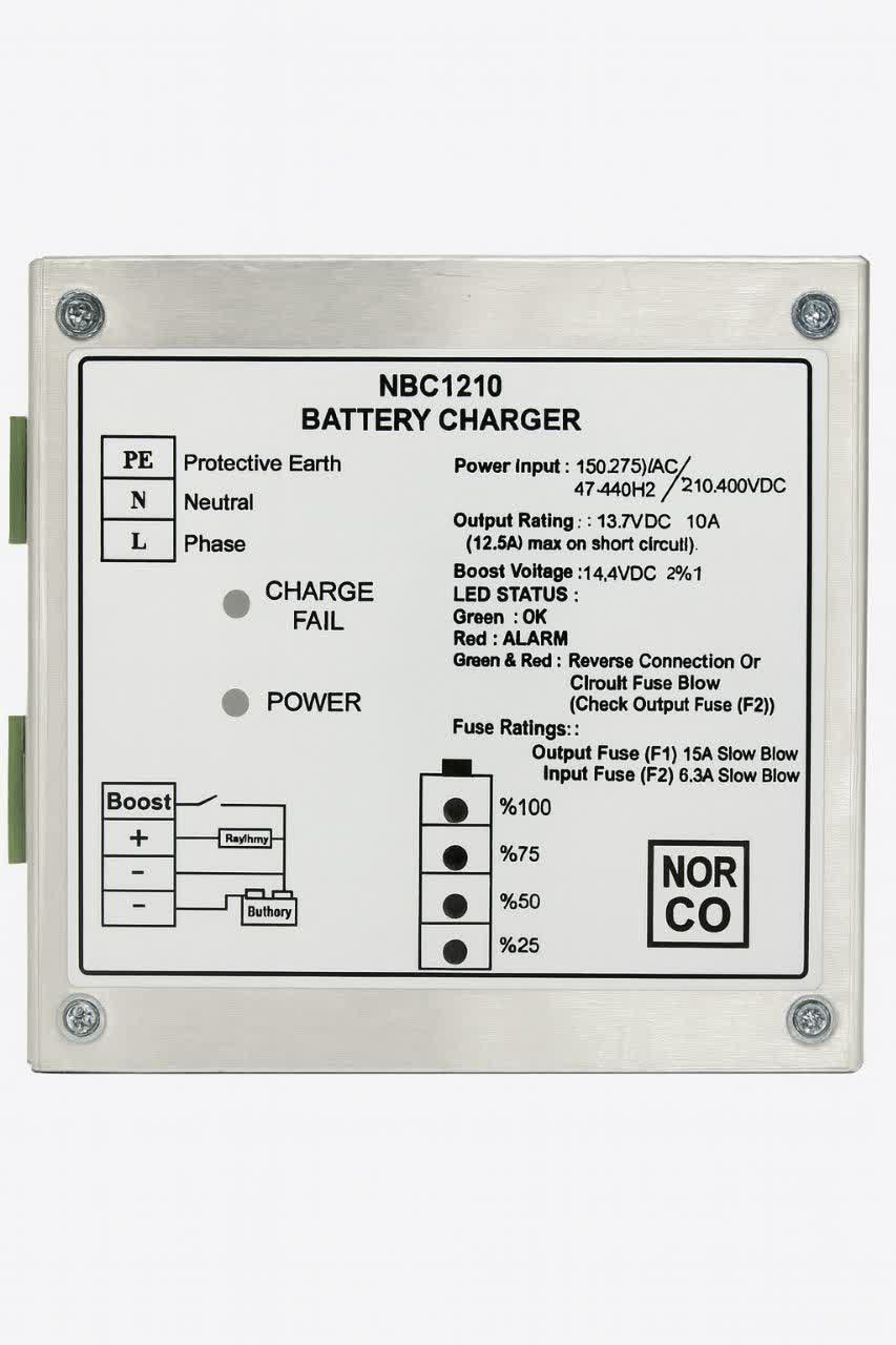 باتری شارژر12ولت 10آمپر پلاس--مخصوص دیزل ژنراتورNBC1210 NORCO - Image 2